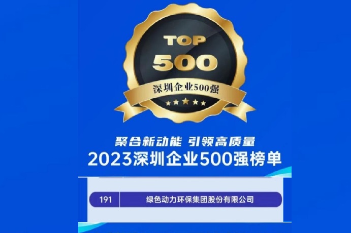 2023深圳企业500强榜单发布 贵宾会动力位列第191名